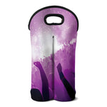 EDM Party In Nightclub Print Double Neoprene Wine Tote