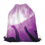 EDM Party In Nightclub Print Drawstring Bag