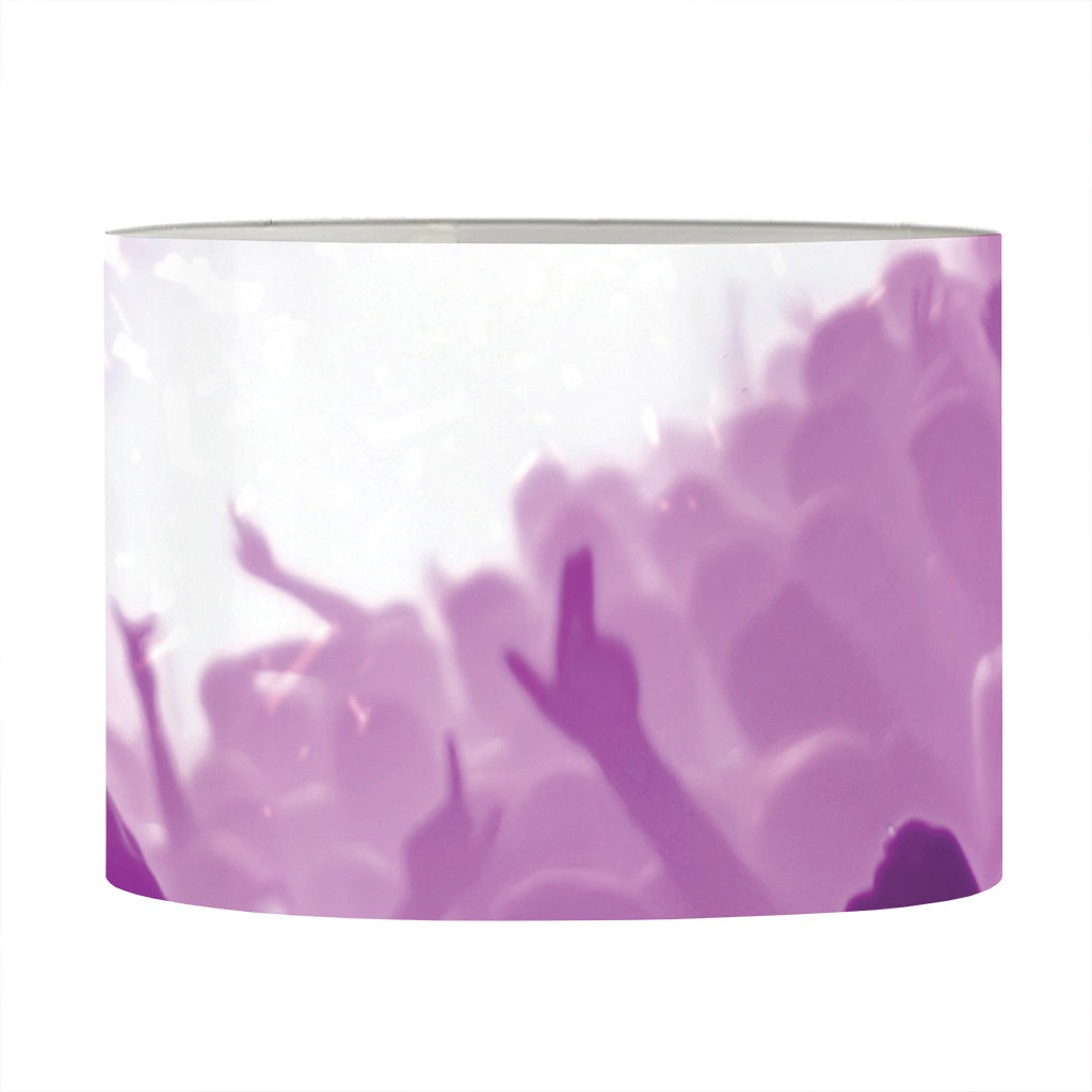 EDM Party In Nightclub Print Drum Lamp Shade