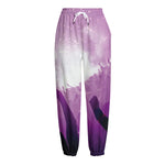 EDM Party In Nightclub Print Fleece Lined Knit Pants