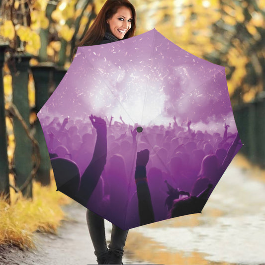 EDM Party In Nightclub Print Foldable Umbrella