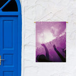 EDM Party In Nightclub Print Garden Flag