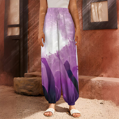 EDM Party In Nightclub Print Harem Pants