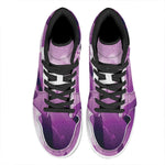 EDM Party In Nightclub Print High Top Leather Sneakers