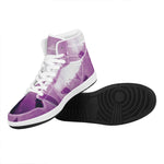 EDM Party In Nightclub Print High Top Leather Sneakers