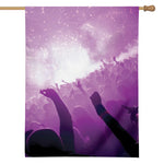 EDM Party In Nightclub Print House Flag