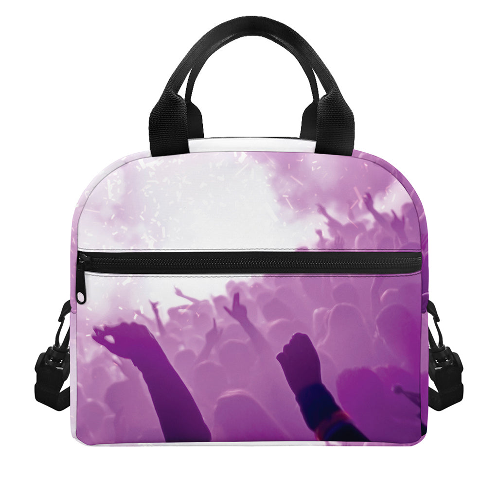 EDM Party In Nightclub Print Insulated Lunch Bag