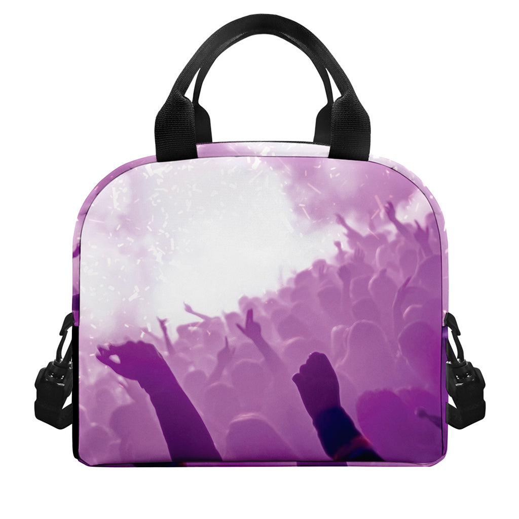 EDM Party In Nightclub Print Insulated Lunch Bag