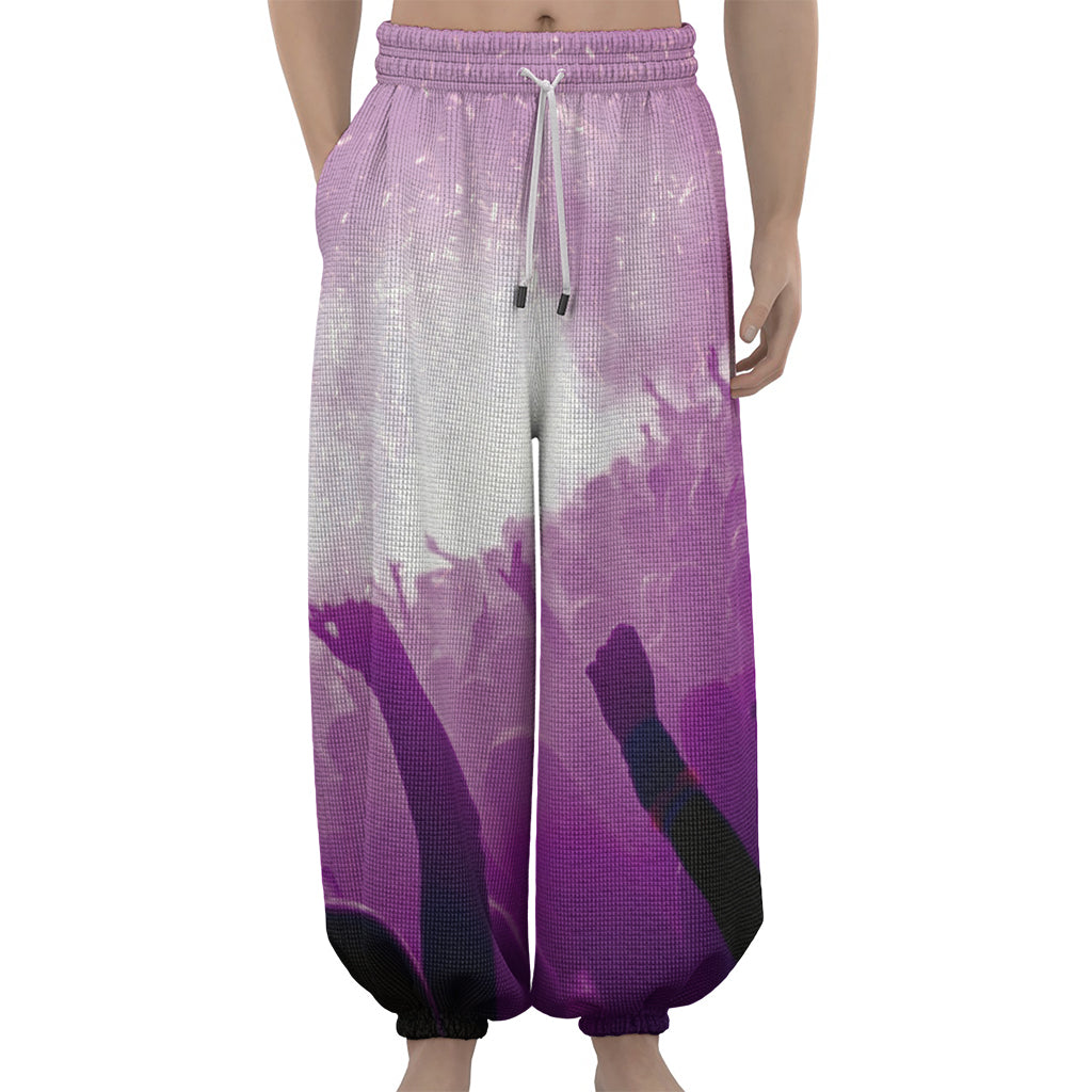 EDM Party In Nightclub Print Lantern Pants