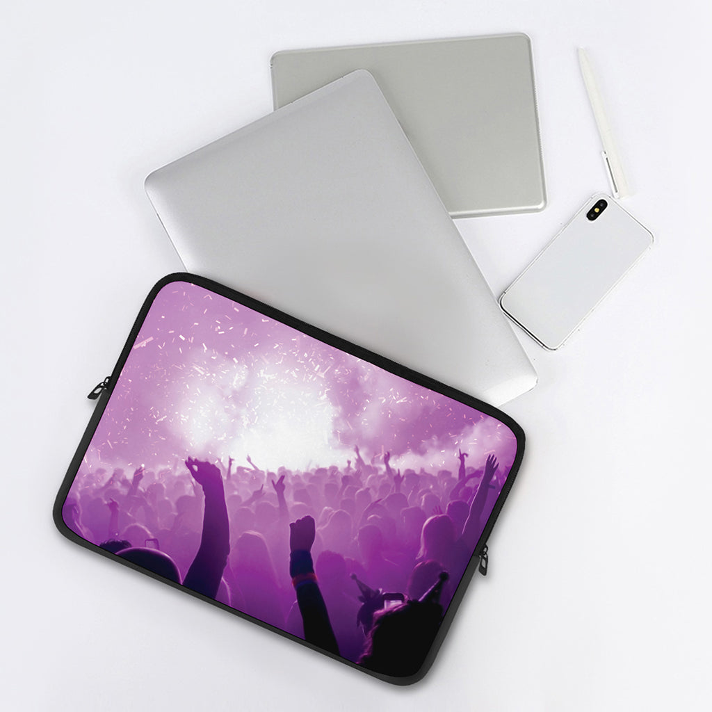 EDM Party In Nightclub Print Laptop Sleeve
