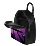 EDM Party In Nightclub Print Leather Backpack