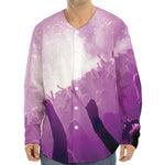 EDM Party In Nightclub Print Long Sleeve Baseball Jersey