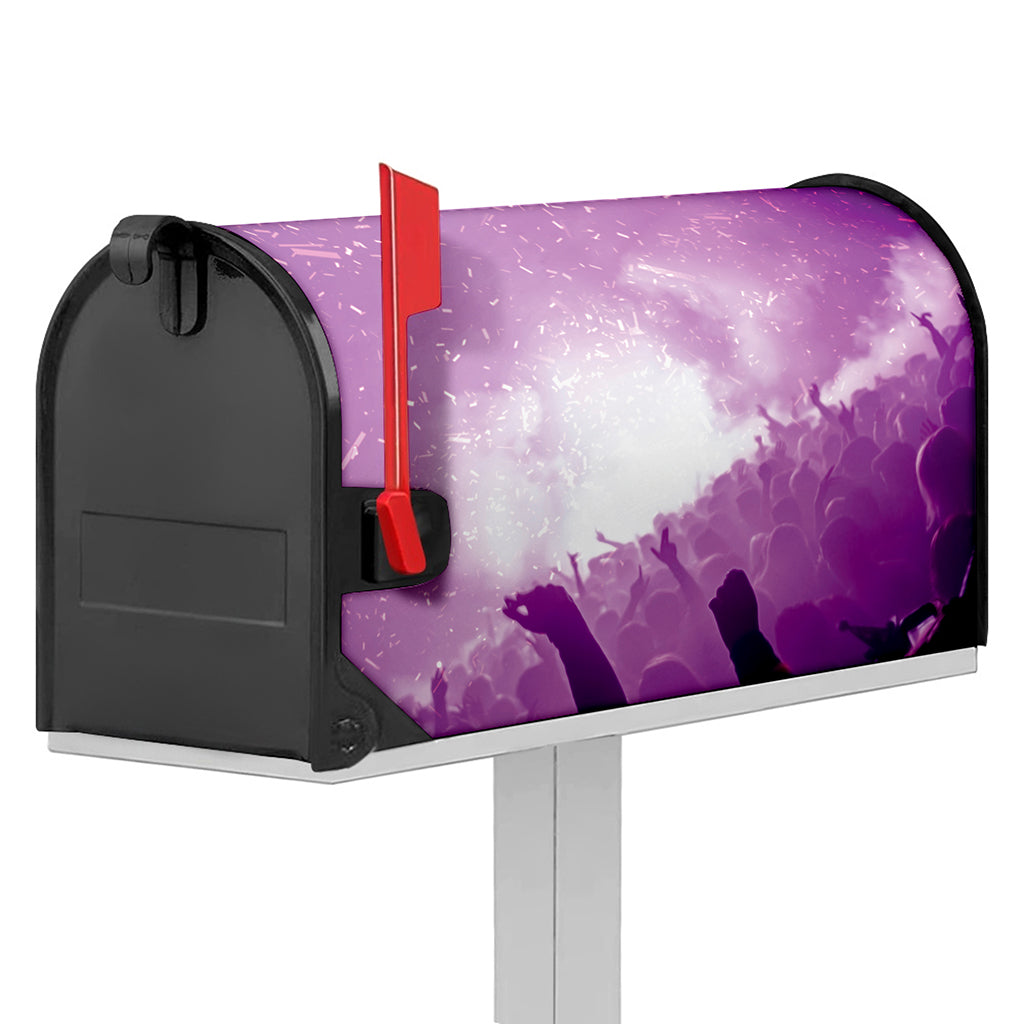EDM Party In Nightclub Print Mailbox Cover