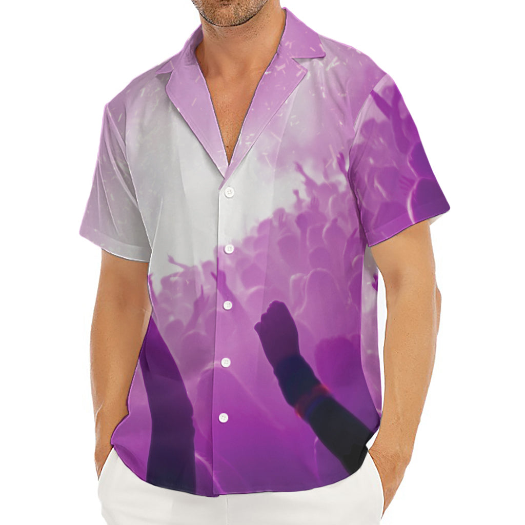 EDM Party In Nightclub Print Men's Deep V-Neck Shirt