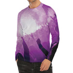 EDM Party In Nightclub Print Men's Long Sleeve Rash Guard