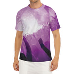 EDM Party In Nightclub Print Men's Short Sleeve Rash Guard