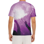 EDM Party In Nightclub Print Men's Short Sleeve Rash Guard