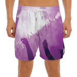 EDM Party In Nightclub Print Men's Split Running Shorts