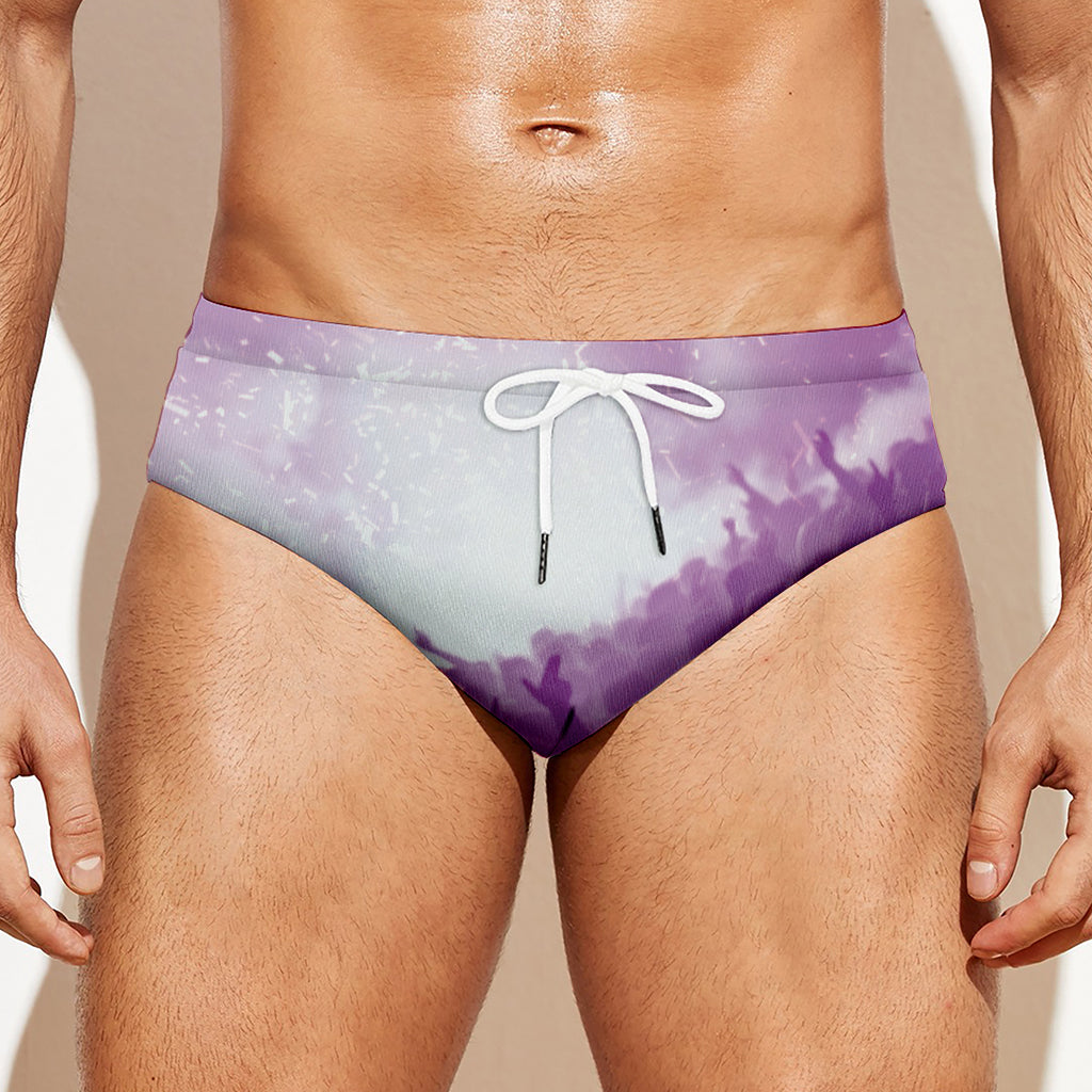 EDM Party In Nightclub Print Men's Swim Briefs