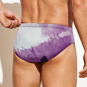 EDM Party In Nightclub Print Men's Swim Briefs