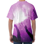 EDM Party In Nightclub Print Men's Velvet T-Shirt