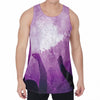 EDM Party In Nightclub Print Men's Velvet Tank Top