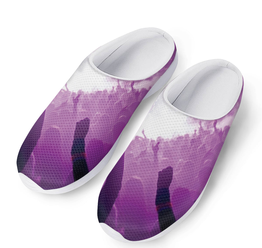 EDM Party In Nightclub Print Mesh Casual Shoes