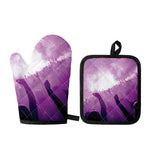 EDM Party In Nightclub Print Oven Mitt And Pot Holder Set