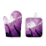 EDM Party In Nightclub Print Oven Mitt And Pot Holder Set