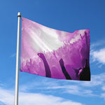EDM Party In Nightclub Print Polyester Flag