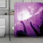EDM Party In Nightclub Print Polyester Shower Curtain