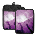 EDM Party In Nightclub Print Pot Holders With Pocket