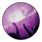 EDM Party In Nightclub Print Round Floor Mat