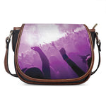 EDM Party In Nightclub Print Saddle Bag