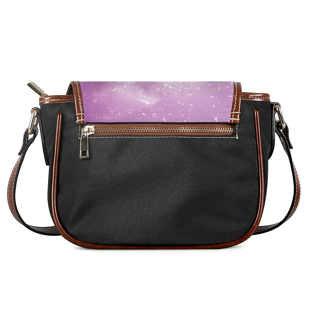 EDM Party In Nightclub Print Saddle Bag
