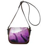 EDM Party In Nightclub Print Saddle Bag