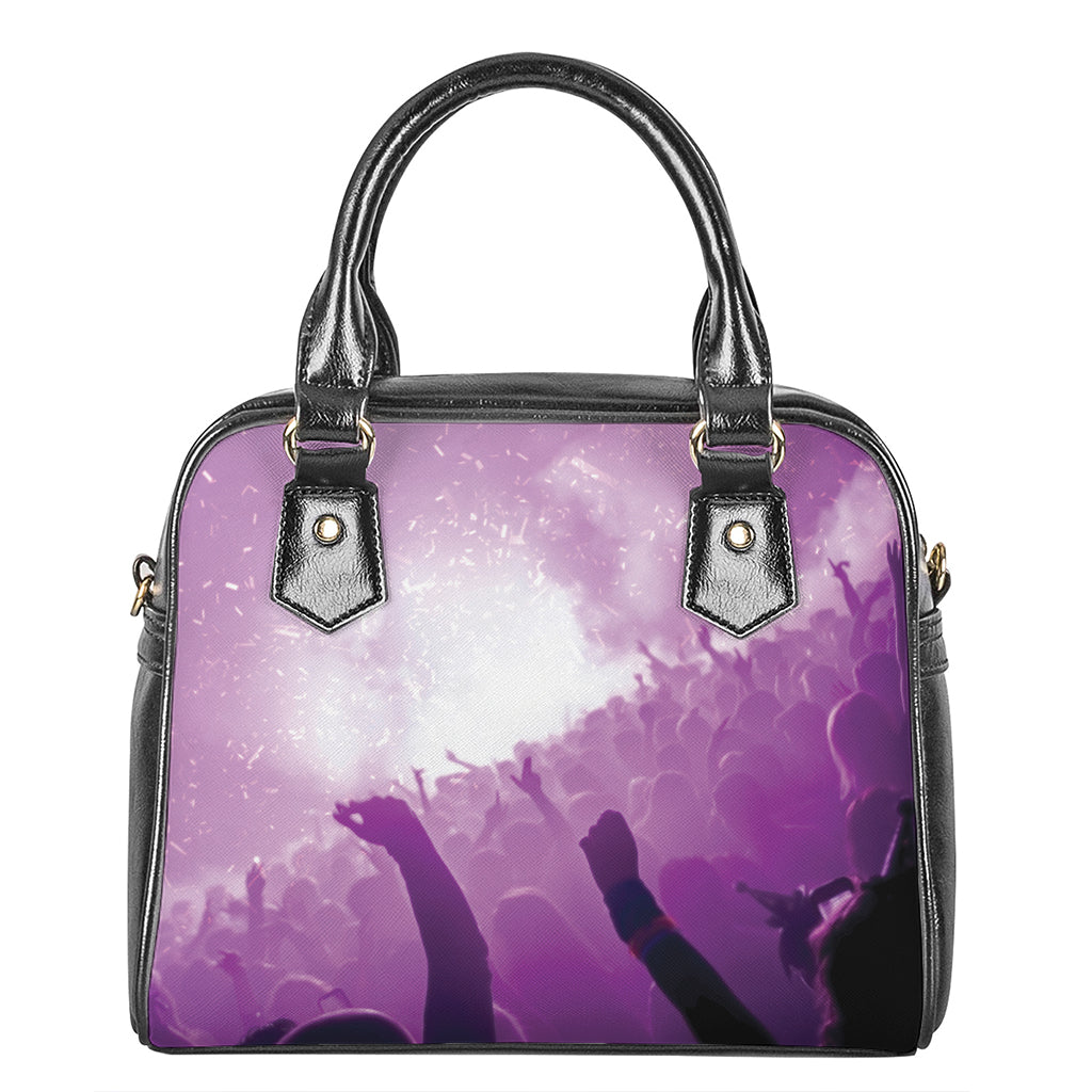 EDM Party In Nightclub Print Shoulder Handbag