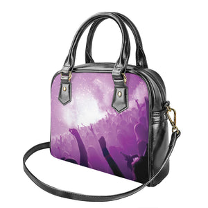 EDM Party In Nightclub Print Shoulder Handbag