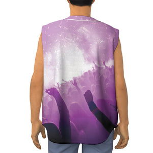 EDM Party In Nightclub Print Sleeveless Baseball Jersey