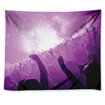 EDM Party In Nightclub Print Tapestry