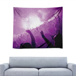 EDM Party In Nightclub Print Tapestry