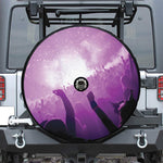 EDM Party In Nightclub Print Tire Cover With Camera Hole