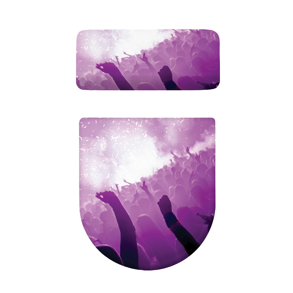 EDM Party In Nightclub Print Toilet Lid And Tank Cover Set