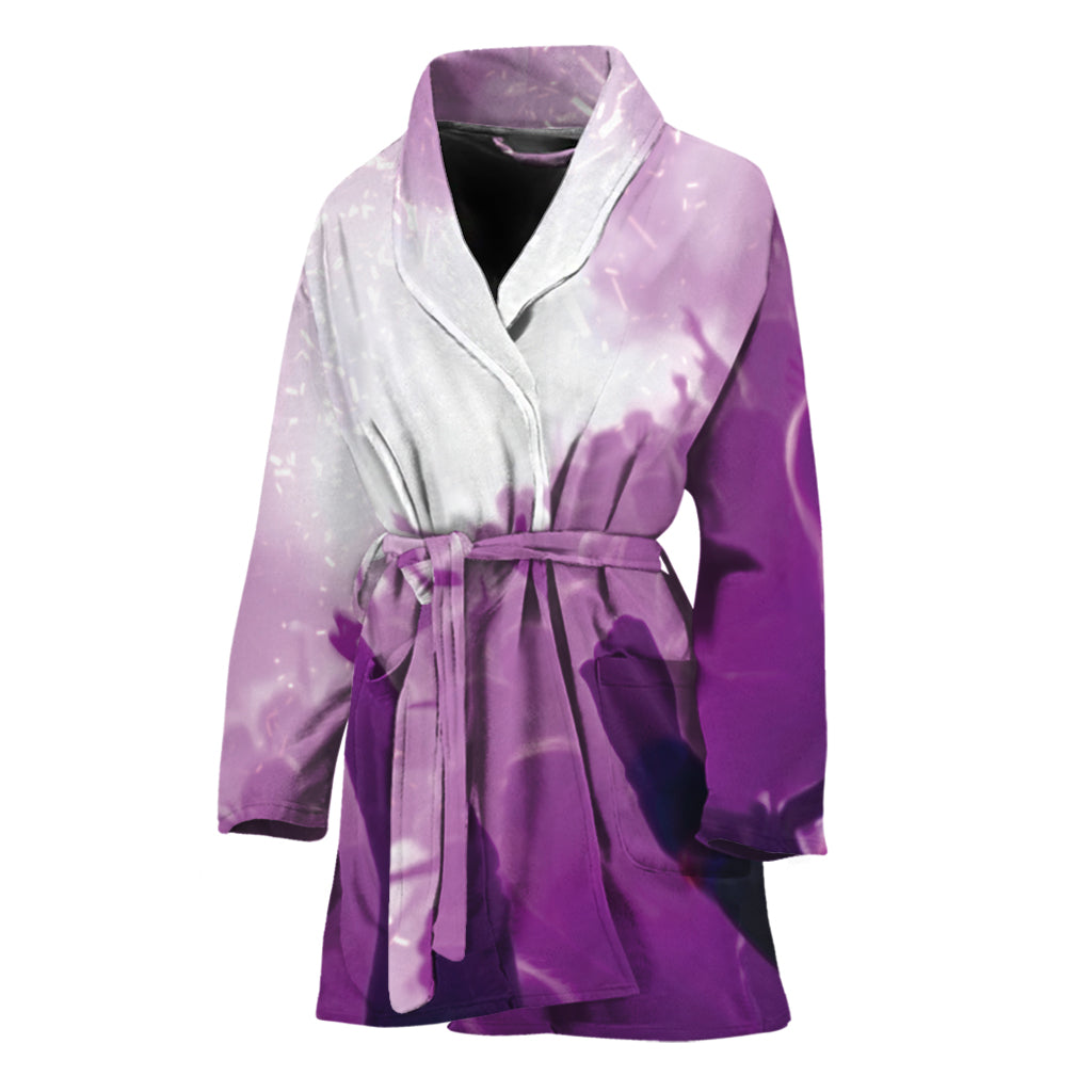 EDM Party In Nightclub Print Women's Bathrobe