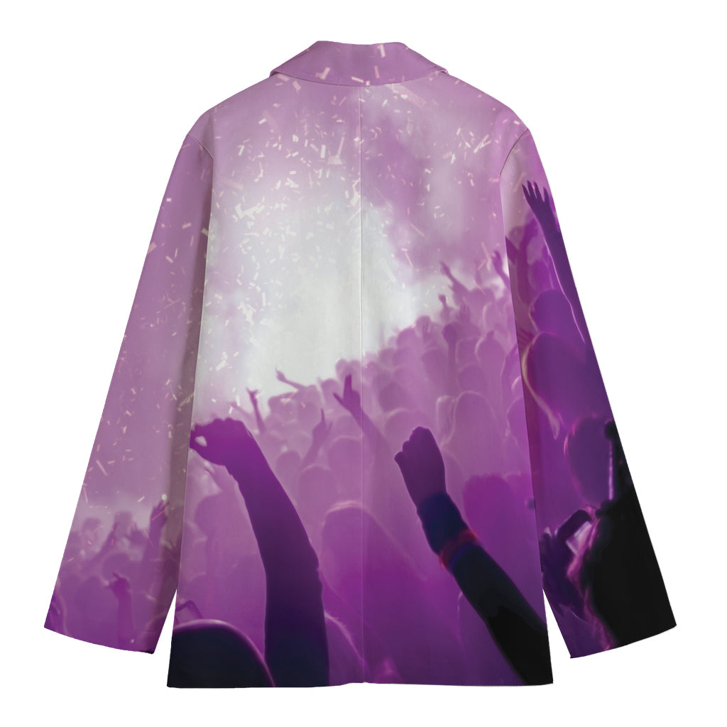 EDM Party In Nightclub Print Women's Blazer