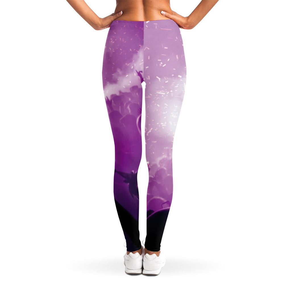 EDM Party In Nightclub Print Women's Leggings