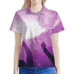 EDM Party In Nightclub Print Women's Polo Shirt