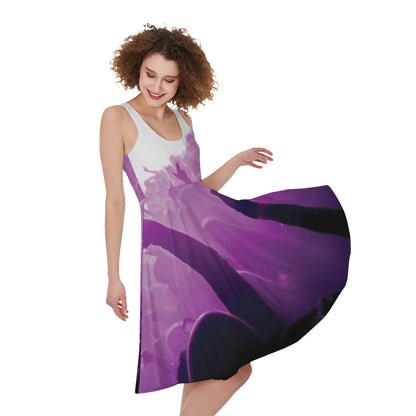 EDM Party In Nightclub Print Women's Sleeveless Dress