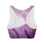 EDM Party In Nightclub Print Women's Sports Bra