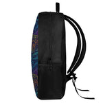 EDM Surfing Wave Pattern Print 17 Inch Backpack